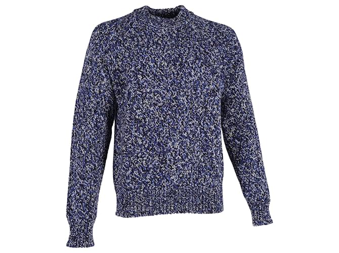 Autre Marque Mr. P Knitted Sweater in Blue Merino Wool  ref.1028126