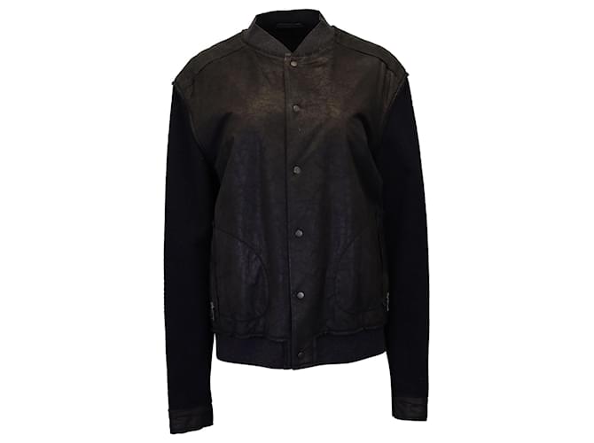 Lanvin Bomber Jacket in Goat Leather Black  ref.1028129