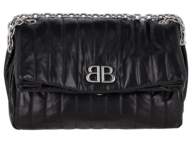 Women's Monaco Medium Chain Bag in Black