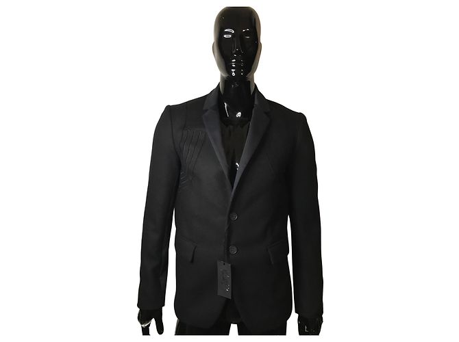 Dirk Bikkenbergs Dirk Bikkembergs wool and cashmere jacket Black