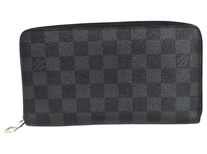 Louis Vuitton Zippy Organizer Black Cloth  ref.1028330