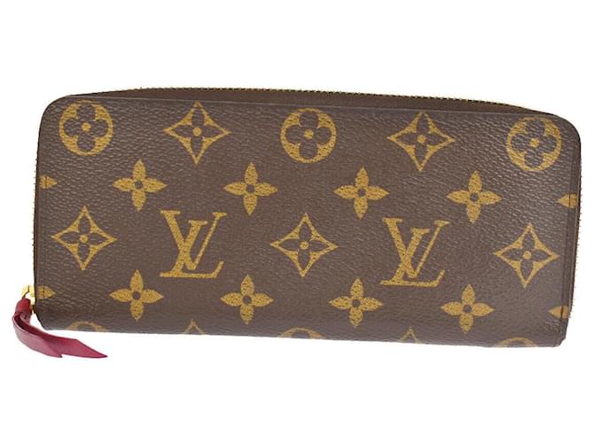 Louis Vuitton Portefeuille Clémence Brown Cloth  ref.1028378