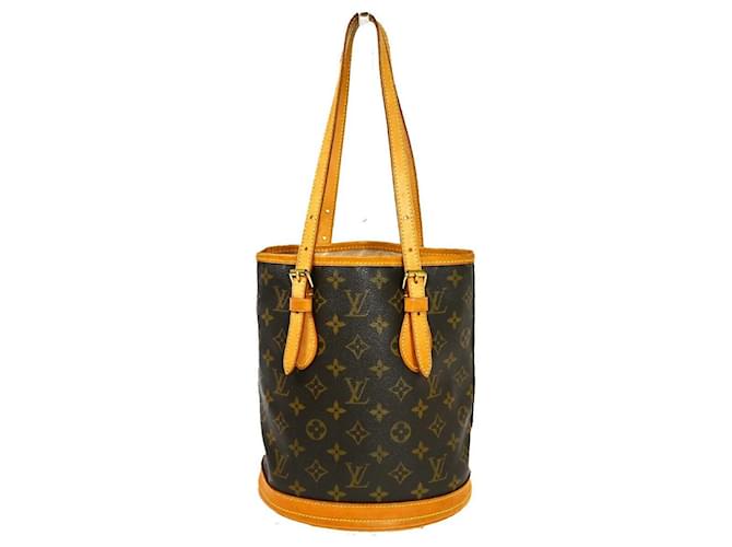 Louis Vuitton Bucket PM Brown Cloth  ref.1028470