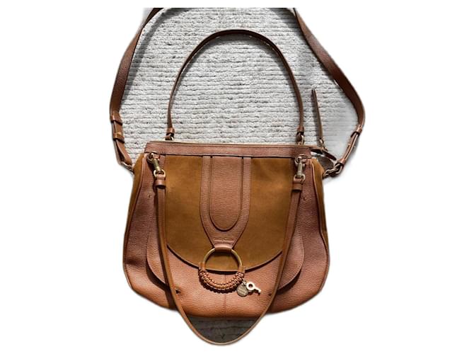 See by Chloé Handbag with handstrap and shoulder strap Caramel Camel Leather  ref.1028476