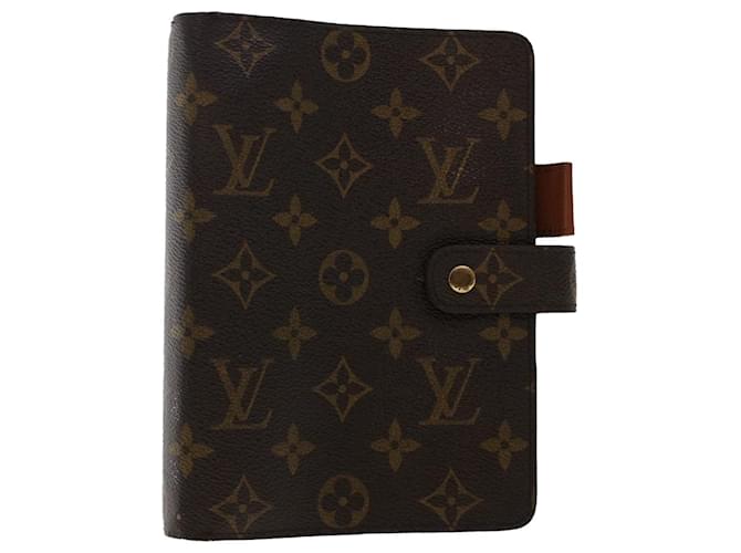 LOUIS VUITTON Monogram Agenda MM Day Planner Cover R20105 LV Auth 50225 Cloth  ref.1028523