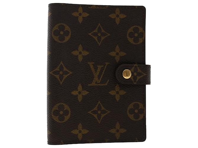 LOUIS VUITTON Monogram Agenda PM Day Planner Cover R20005 LV Auth 50241 Cloth  ref.1028528