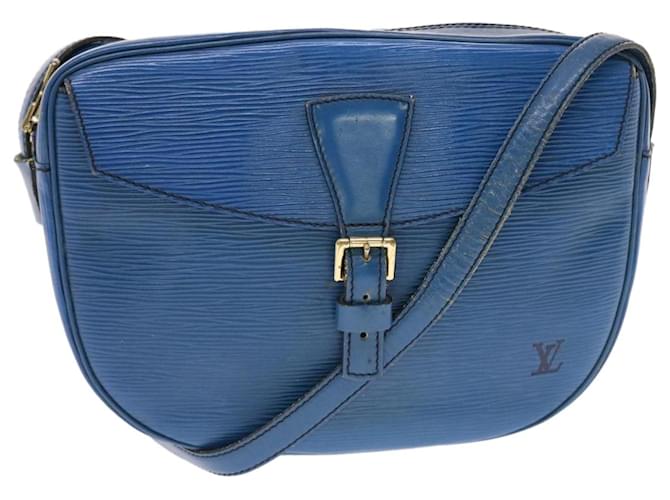 LOUIS VUITTON Epi June Feuille Shoulder Bag Blue M52155 LV Auth 50101 Leather  ref.1028609