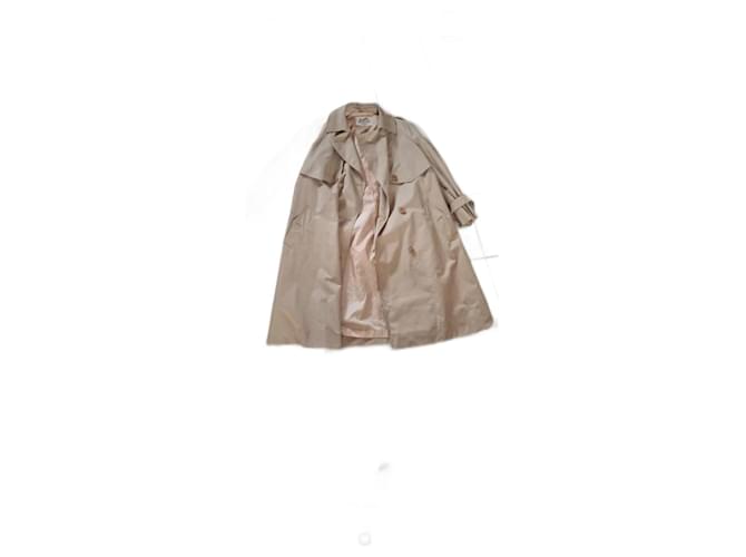 Hermès-Trenchcoat, sehr guter Zustand, kaum getragen Beige Baumwolle  ref.1028649