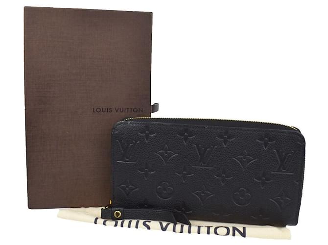Louis Vuitton Portefeuille zippy Black Leather  ref.1028792