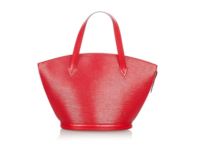 Louis Vuitton Correa Corta Epi Saint Jacques Roja Cuero Becerro  ref.1028902