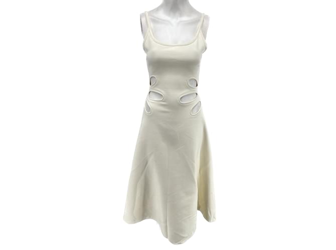 CHRISTOPHER KANE Robes T.IT 38 polyestyer Polyester Blanc  ref.1028926