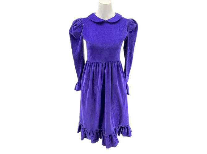 Autre Marque BATSHEVA  Dresses T.US 2 cotton Purple  ref.1028946