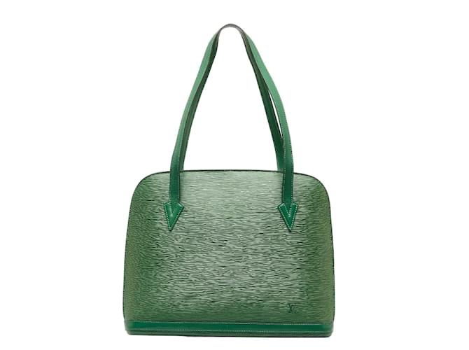 Louis Vuitton Epi Lussac Tote M52284 Green Leather Pony-style calfskin  ref.1028982 - Joli Closet