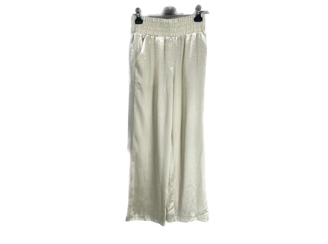 Autre Marque CINQ A SEPT  Trousers T.International XS Silk Cream  ref.1029013