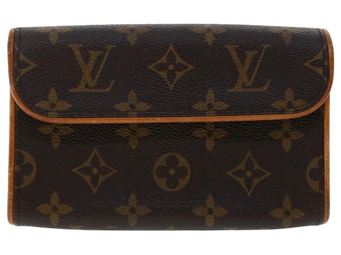 Louis Vuitton Pochette Florentine Braun Leinwand  ref.1029137