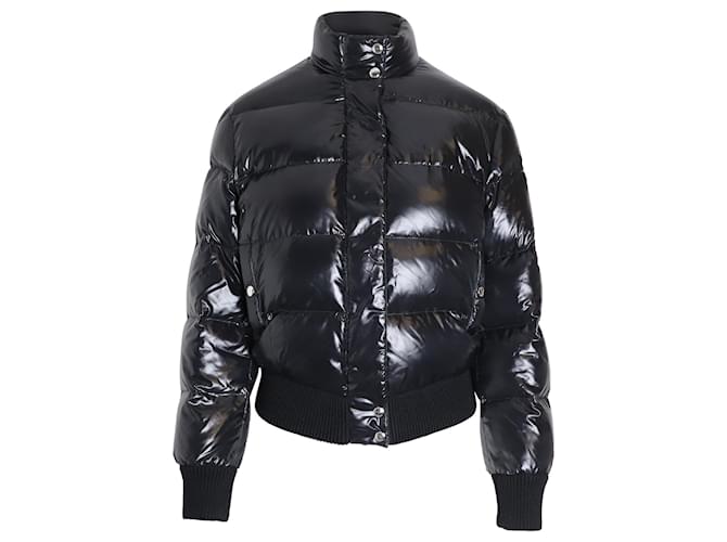 Glänzende Pufferjacke von Givenchy aus schwarzem Polyamid  ref.1029272