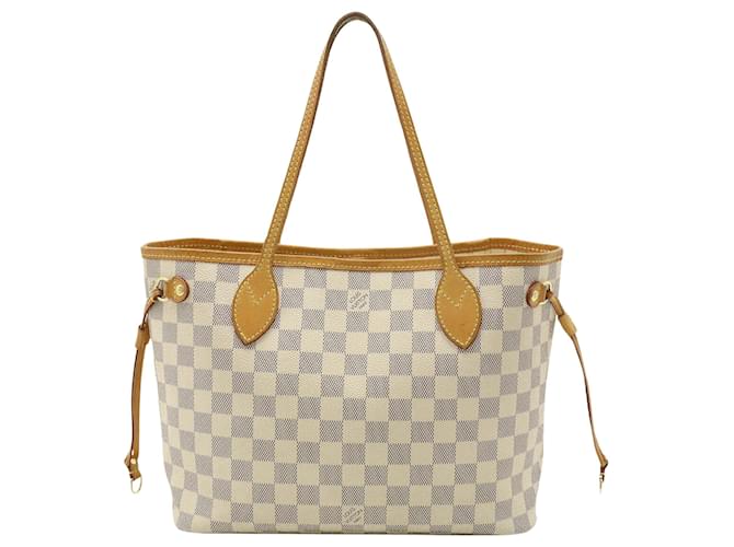 Louis Vuitton Neverfull PM Bege Lona  ref.1029347