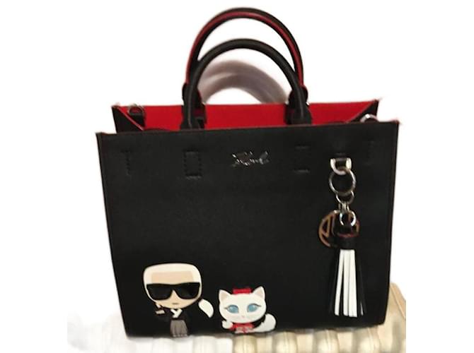 Karl Lagerfeld Handbags Black Synthetic  ref.1029361