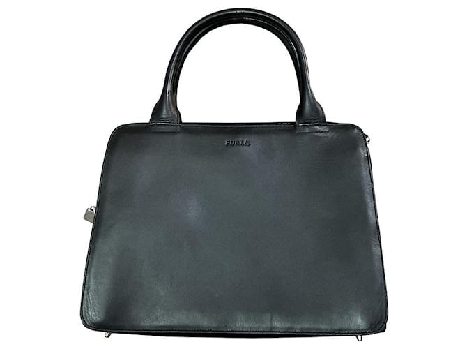 Furla Handbags Black Leather  ref.1029449