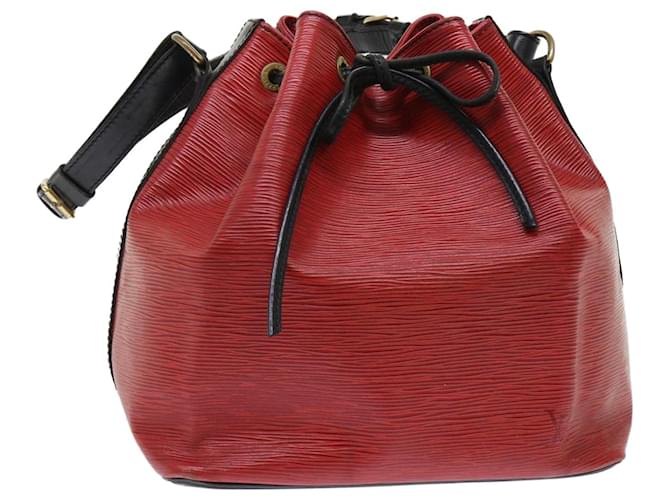 Louis Vuitton Red / Black Epi Leather Petit Noe Shoulder Bag Louis Vuitton