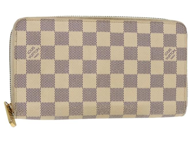 LOUIS VUITTON Damier Azur Zippy Organizer Lange Brieftasche N.60012 LV Auth th3873  ref.1029637