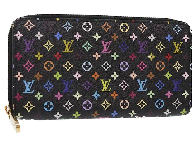 LOUIS VUITTON Monogramm Multicolor Zippy Wallet Schwarz M.60050 LV Auth 50016BEIM  ref.1029638