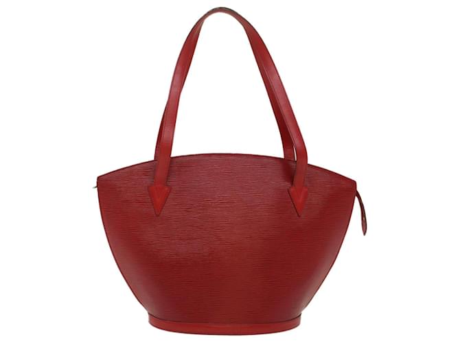 LOUIS VUITTON Epi Saint Jacques Shopping Shoulder Bag Red M52277 LV Auth tb832 Leather  ref.1029669