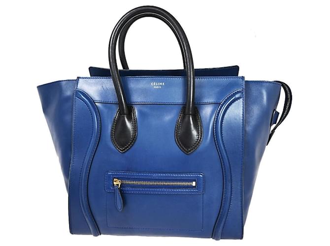 Céline Luggage Cuir Bleu  ref.1029729