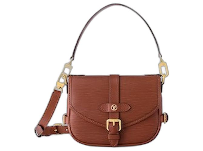 Louis Vuitton Saumur BB Cuero Epi Marrón Castaño