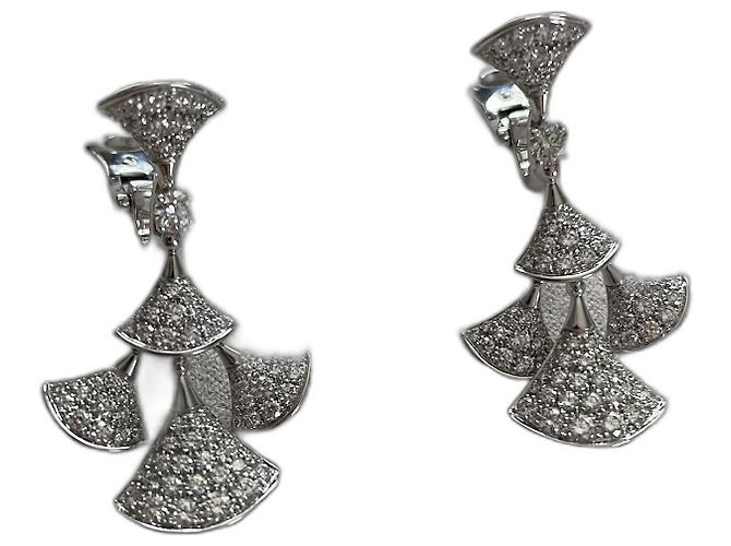 Autre Marque Orecchini Divas Dream in oro bianco 18K e diamanti
