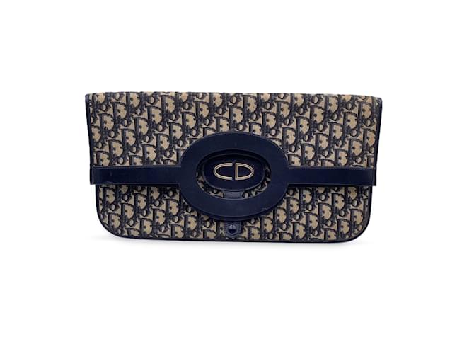 Vintage dior monogram clutch sale