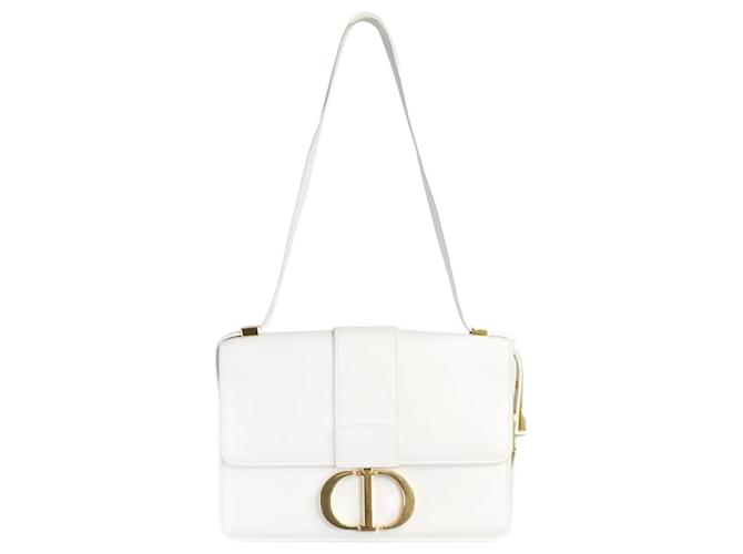 Christian Dior cream 2019 30 Montaigne gold hardware shoulder bag Leather  ref.1029987