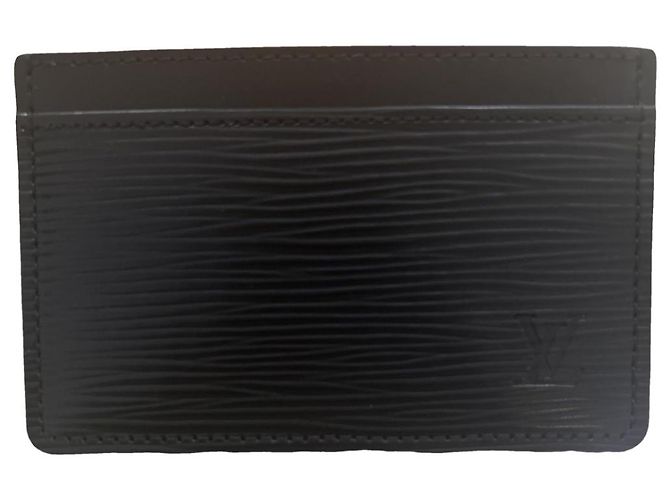 Louis Vuitton Neo Card Holder Black Leather