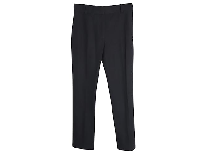 Joseph Zoran Gabardine Stretch Trousers In Black Viscose Cotton  ref.1030238