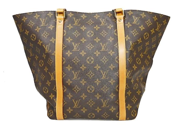 Louis Vuitton Sac Shopping Marrom Lona  ref.1030478