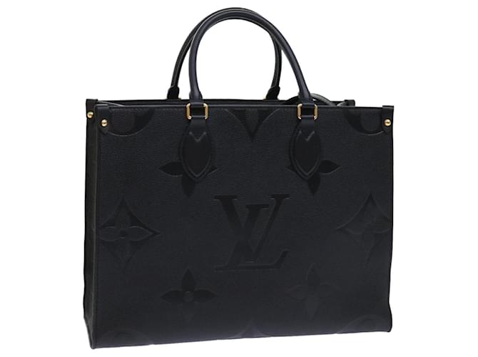 LOUIS VUITTON Empreinte Leather MM Shoulder Hobo Tote France Handbag LV  Monogram