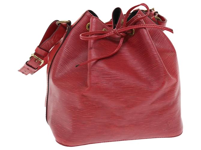 LOUIS VUITTON Epi Petit Noe Shoulder Bag Red M44107 LV Auth ep1260 Leather  ref.1030640