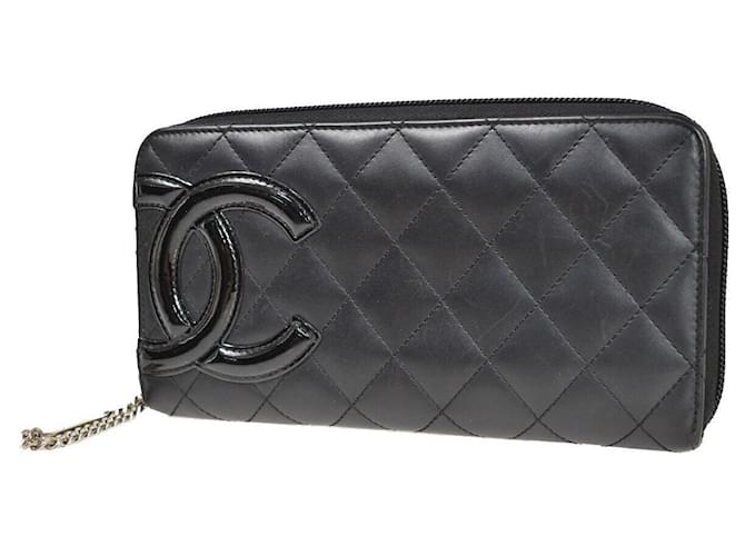 Chanel Cambon Black Patent leather  ref.1030726