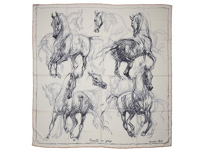 Hermès Pirueta a galope Branco
