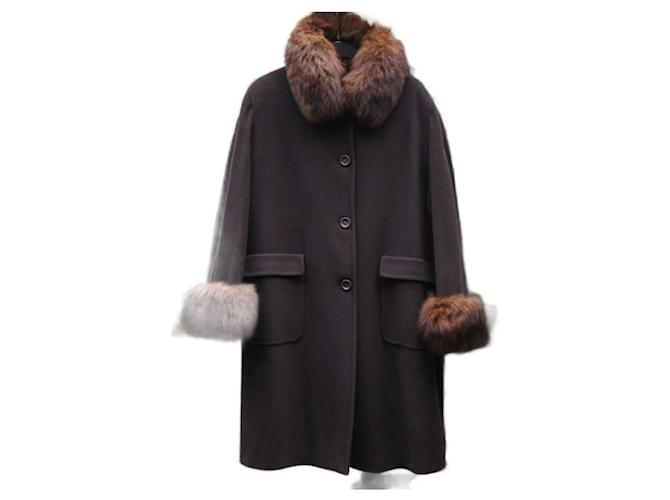 Gianfranco Ferré Coats, Outerwear Brown Wool  ref.1030736