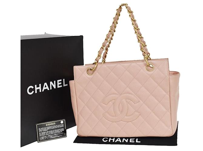 Chanel Matelassé Pink Leder  ref.1030796