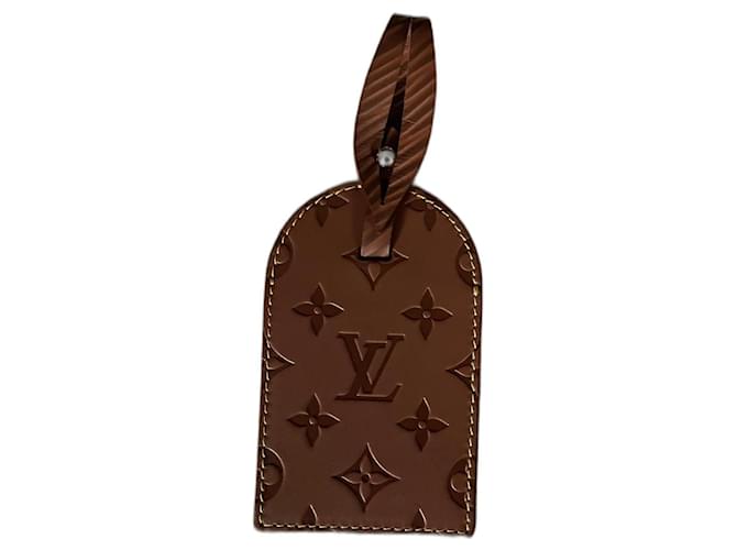 Louis Vuitton Bag charms Brown Leather  ref.1030859