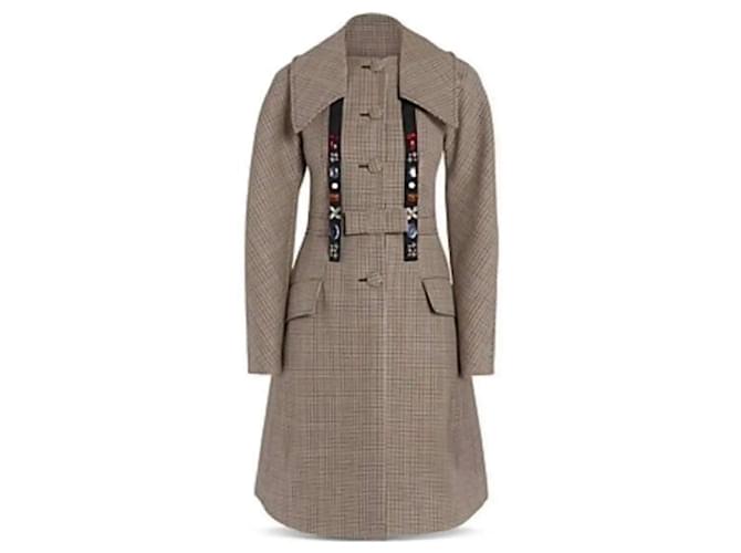 Lanvin Coats, Outerwear Beige Wool  ref.1030903