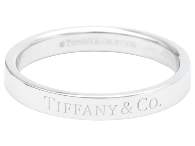 Tiffany & Co banda plana Plata Platino  ref.1031163