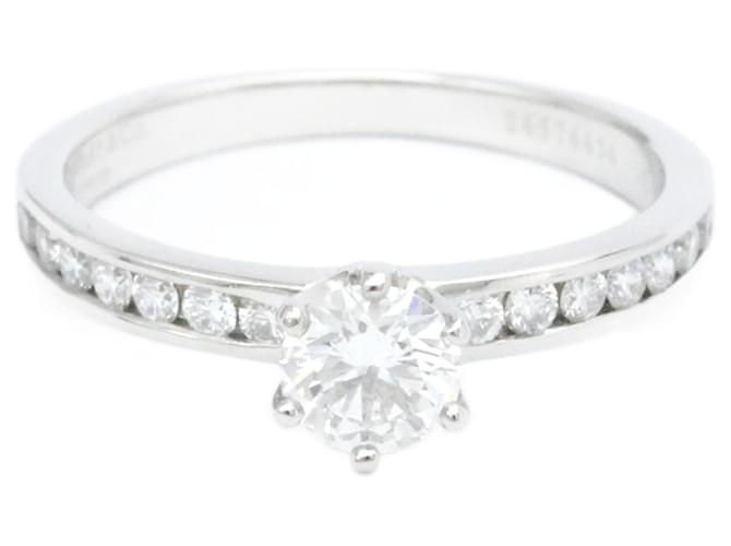 Tiffany & Co Wedding band Silvery Platinum  ref.1031181