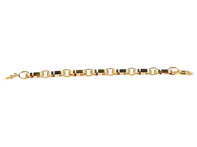 Dior CD Link-Armband aus goldfarbenem Metall Golden Metallisch Weißgold  ref.1031247