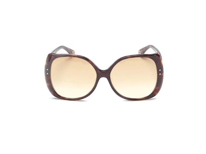 Gucci Übergroße getönte Sonnenbrille GG 0472 Schwarz Kunststoff  ref.1031292