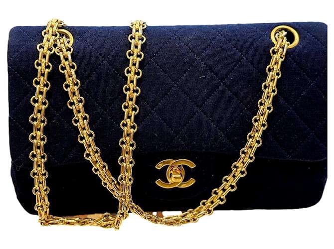 Chanel TIMELESS Navy blue Wool  ref.1031343