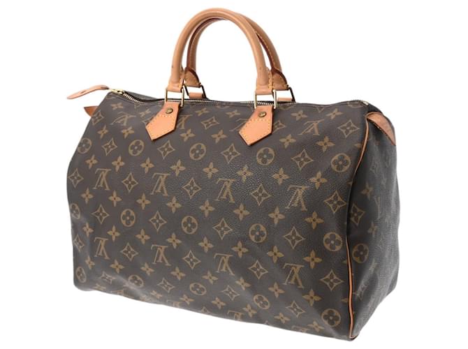 Louis Vuitton Speedy 35 Brown Cloth  ref.1031406