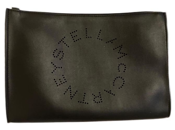 Stella Mc Cartney Clutch preta com pulseira